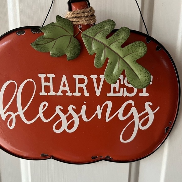 Harvest Blessings Metal Sign - Picture 2 of 6